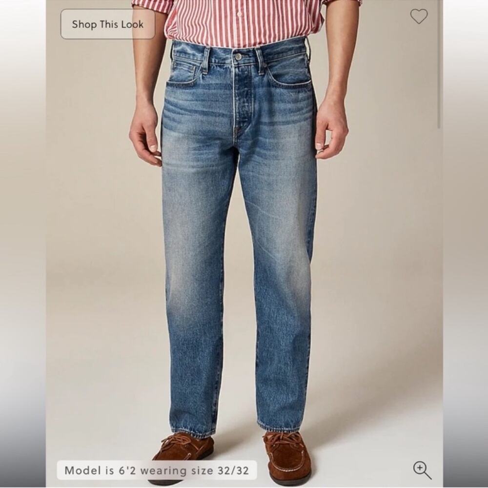J.Crew Classic jean in medium wash Japanese selvedge denim 31/30